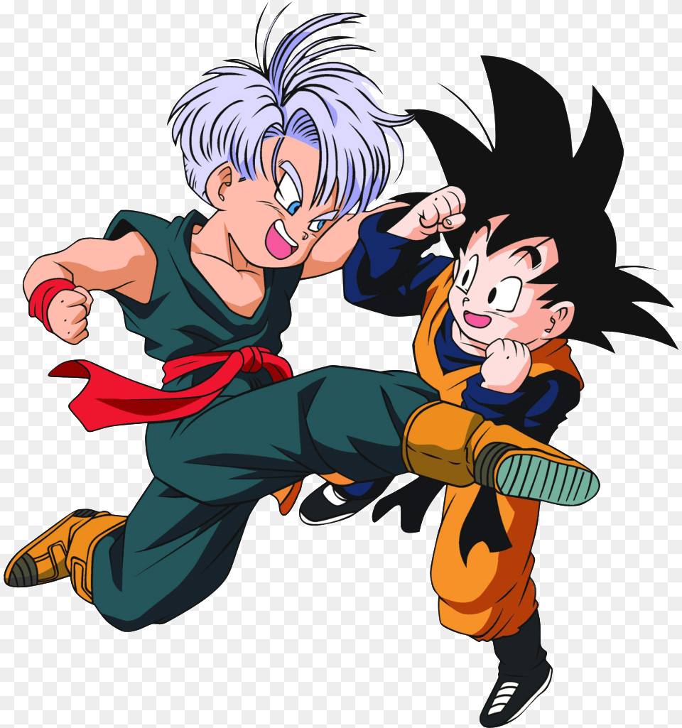 Ssstaytrue Dragon Ball Z Trunks And Goten, Book, Comics, Publication, Baby Free Transparent Png