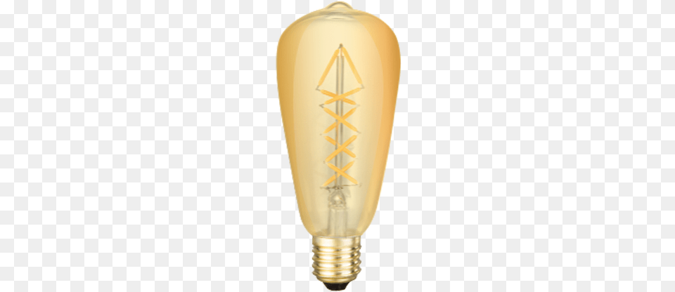 St 64 Weaved Amber Kodak Led Lighting Led Light Bulb, Lightbulb, Smoke Pipe Free Png