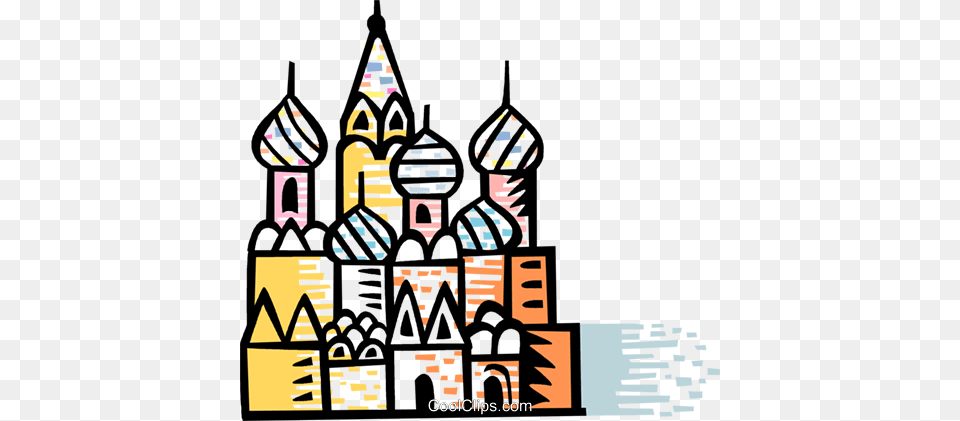 St Basils Cathedral Red Square Moscow Royalty Free Vector Clip, Architecture, Building, Tower, Spire Png Image