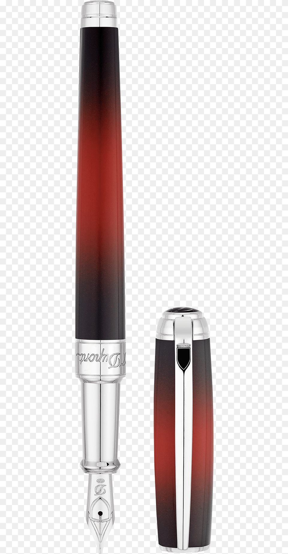 St Dupont Line D Sunburst Red, Pen, Fountain Pen Free Png Download