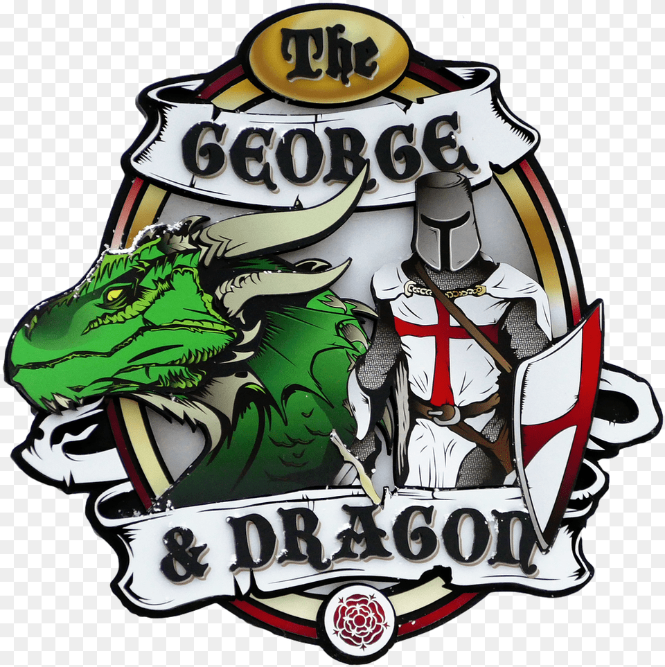 St George Dragons Logo 6 Transparente Dragon Sant Jordi, Adult, Male, Man, Person Png Image