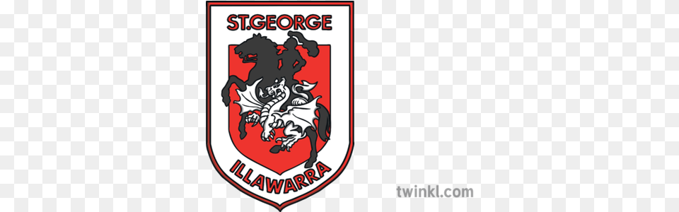St George Illawarra Dragons National Rugby League Team Logo St George Illawarra Logo, Armor, Emblem, Symbol Png