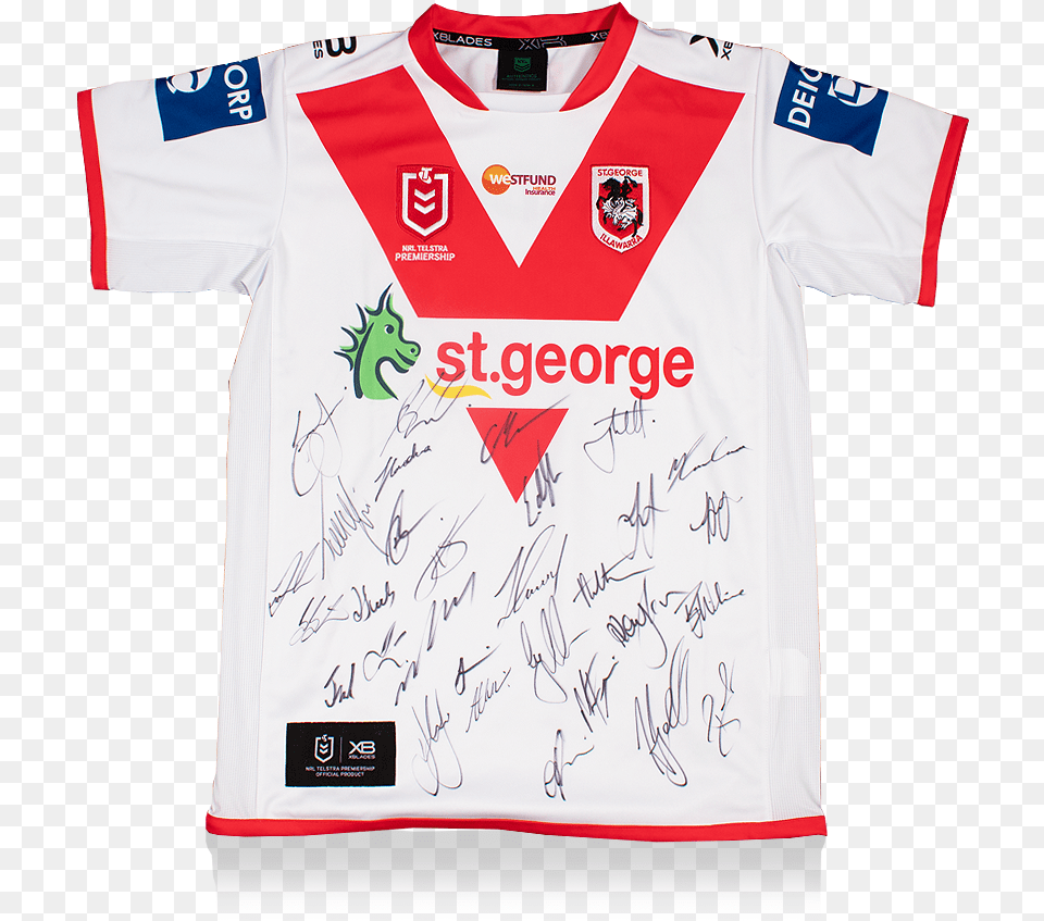St George Illawarra Dragons Squad Short Sleeve, Clothing, Shirt, Jersey, T-shirt Png
