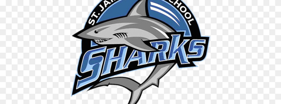 St James Sharks St James High School, Animal, Sea Life, Clothing, Hardhat Free Transparent Png