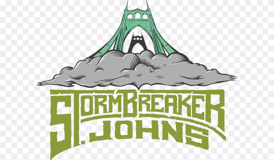 St Johns Stormbreaker Logo Green Type Illustration, Advertisement, Poster, Outdoors, Adult Free Png