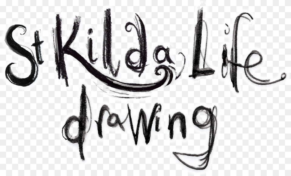 St Kilda Life Drawing Dot, Calligraphy, Handwriting, Text Png Image