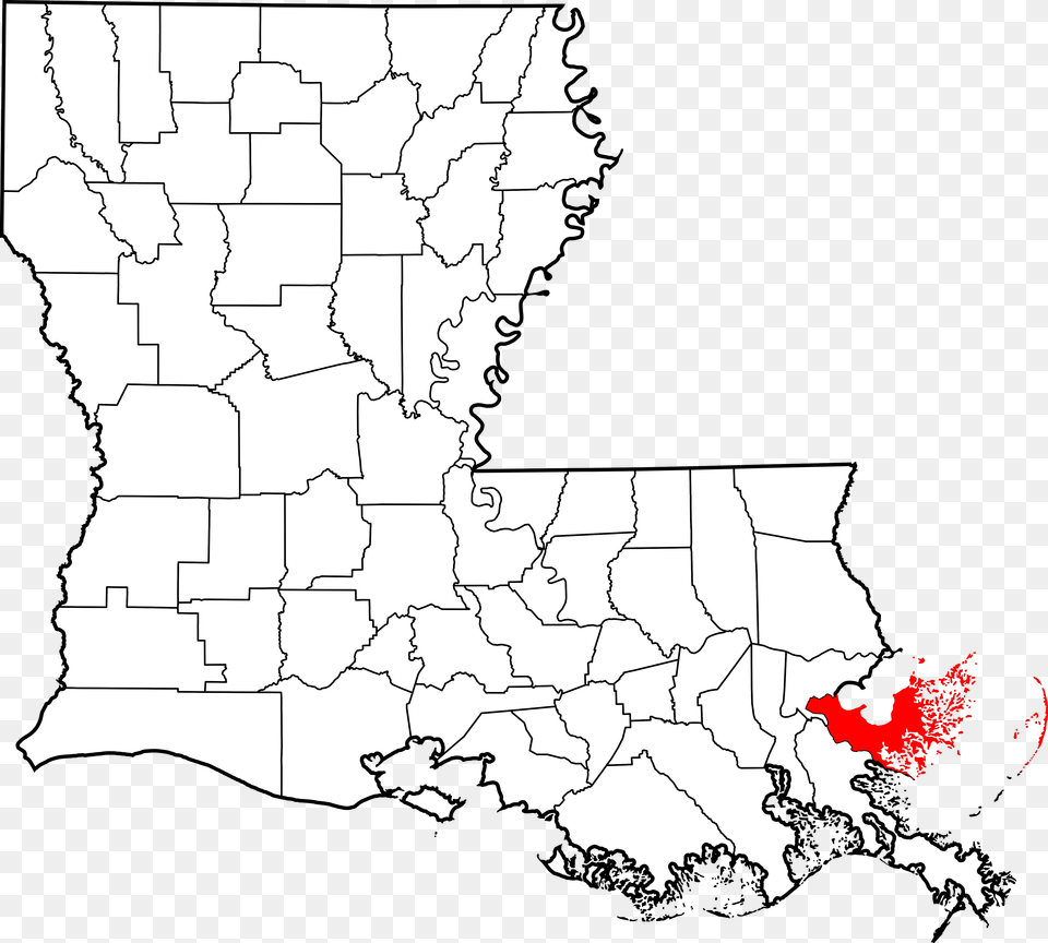 St Landry Parish In Louisiana, Atlas, Chart, Diagram, Map Free Png