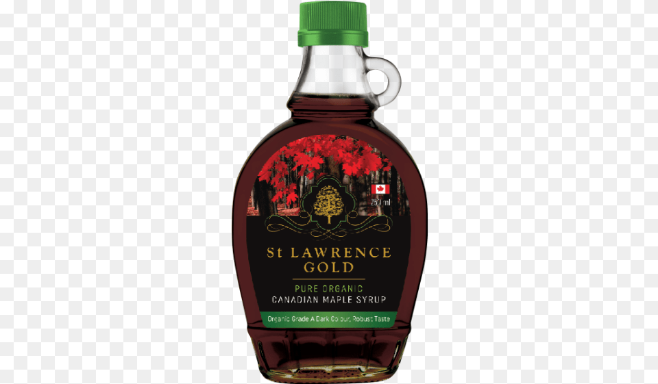 St Lawrence Gold Canadian Finest Maple Syrup 1 Rated On 100 Pure Certified, Food, Seasoning, Bottle, Cosmetics Free Png Download