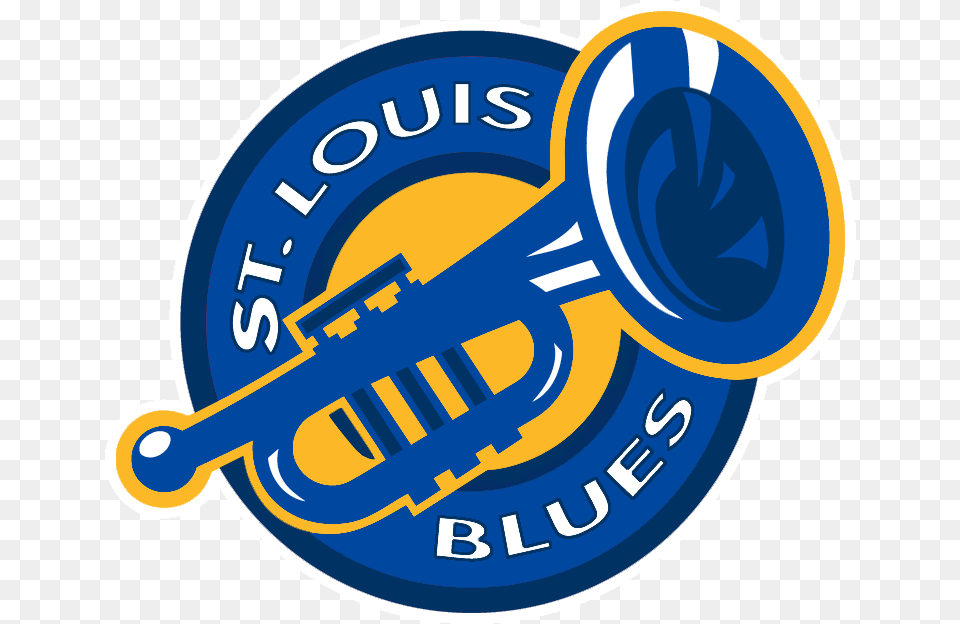 St Logo Concept By St Louis Blues 90s Logo, Musical Instrument, Brass Section, Horn, Trumpet Free Png