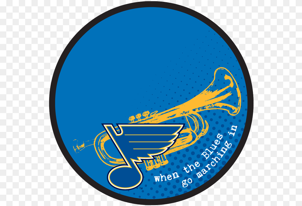 St Louis Blues Circle, Brass Section, Horn, Musical Instrument Free Transparent Png