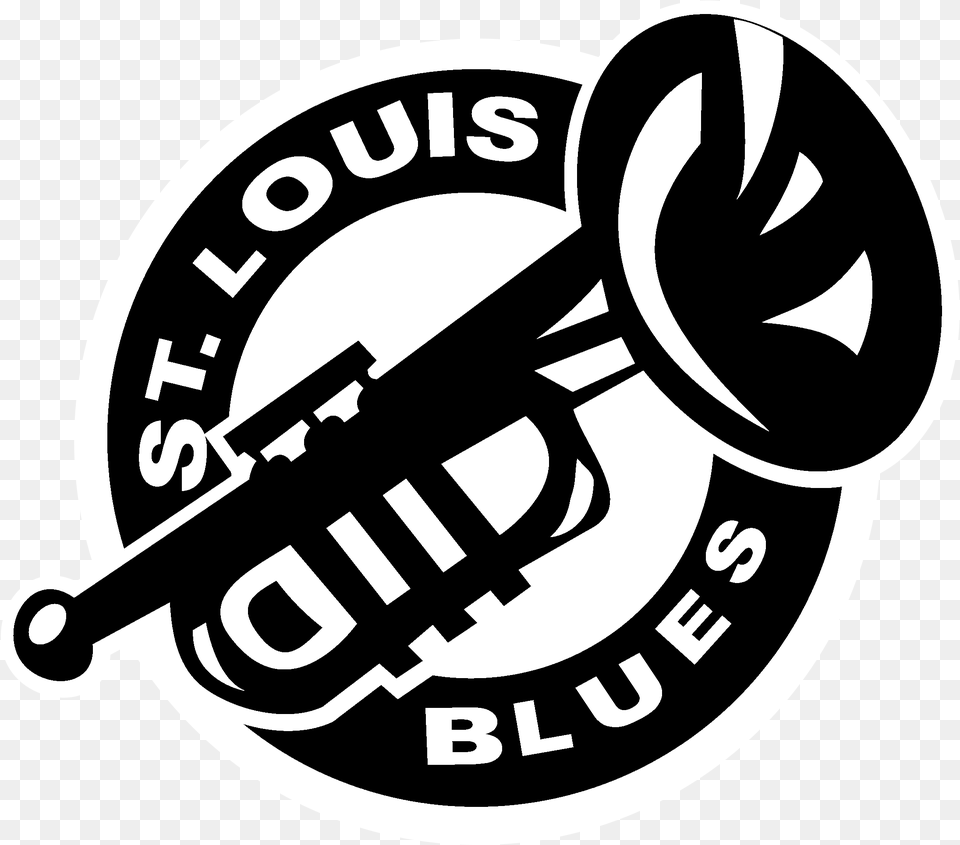 St Louis Blues Logo St Louos Blues Logo, Musical Instrument, Brass Section, Horn Png Image