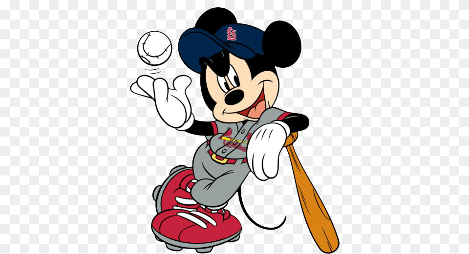 St Louis Cardinals Clipart Clip Art Mickey Mouse Phillies, People, Person, Baseball, Sport Free Transparent Png