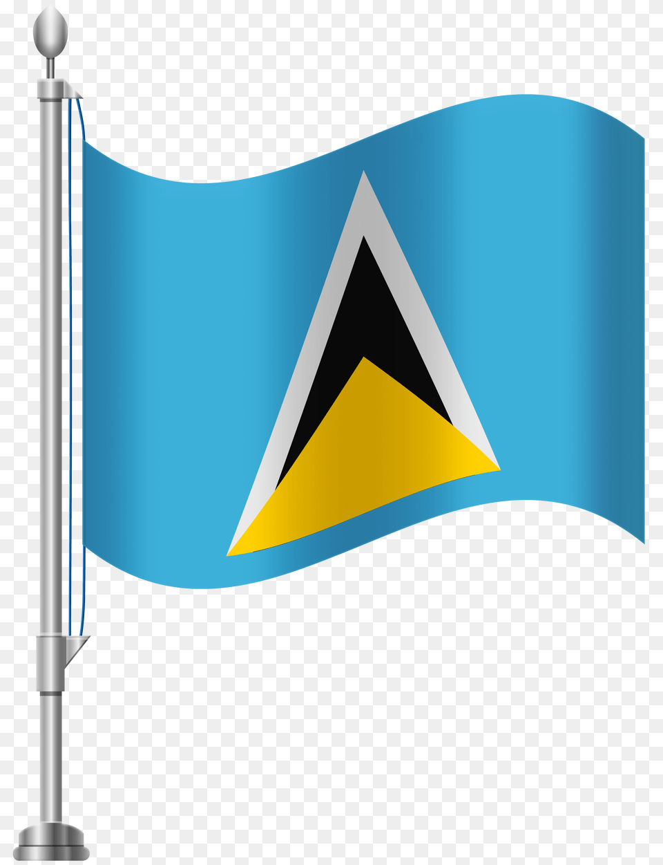 St Lucia Flag Clip Art, Text Free Png Download