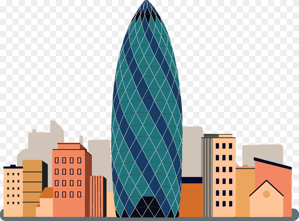 St Mary Axe Skyscraper Clipart, Architecture, Office Building, Metropolis, Urban Free Png