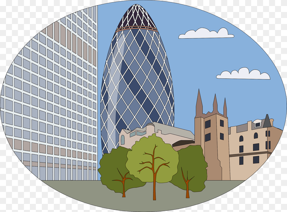 St Mary Axe Skyscraper Clipart, Architecture, Building, City, Office Building Png