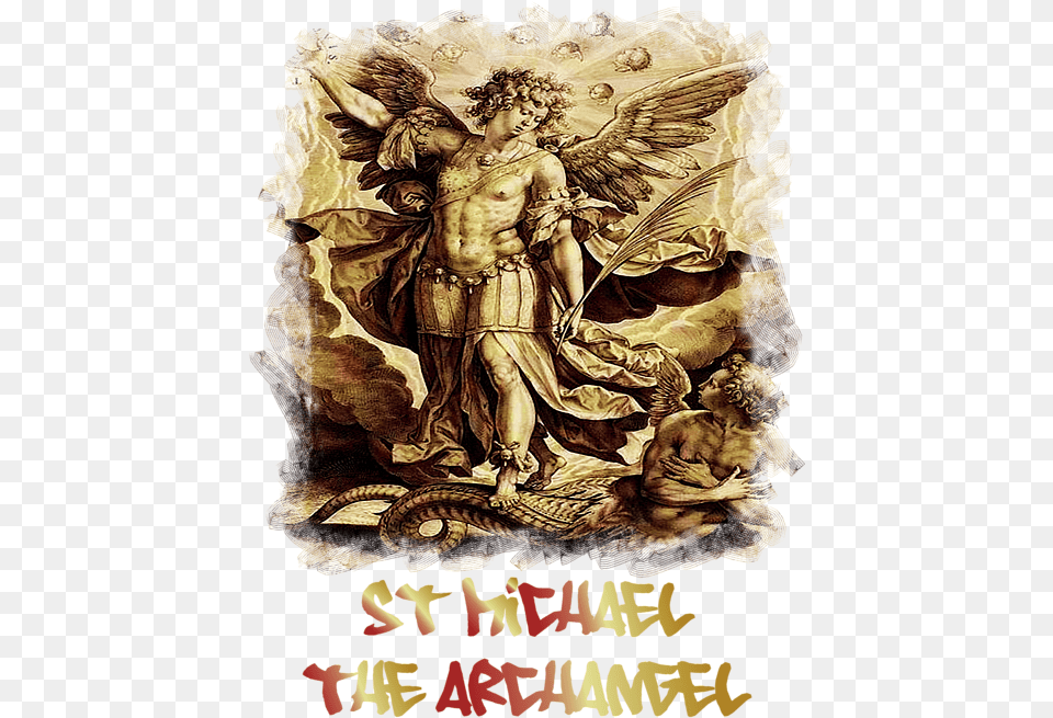 St Michael Slaying The Dragon 16th Fairy, Angel, Advertisement, Adult, Wedding Free Png Download