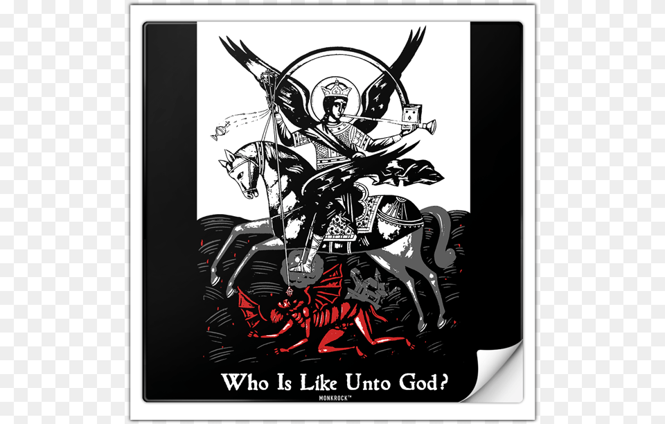 St Michael The Archangel Who Is Like Unto God Sticker St Michael The Archangel, Book, Comics, Publication, Advertisement Free Png Download