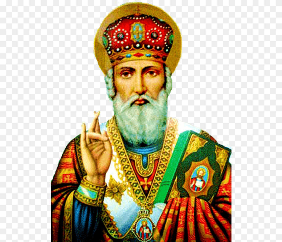 St Nicholas Artwork, Adult, Person, Man, Male Free Png