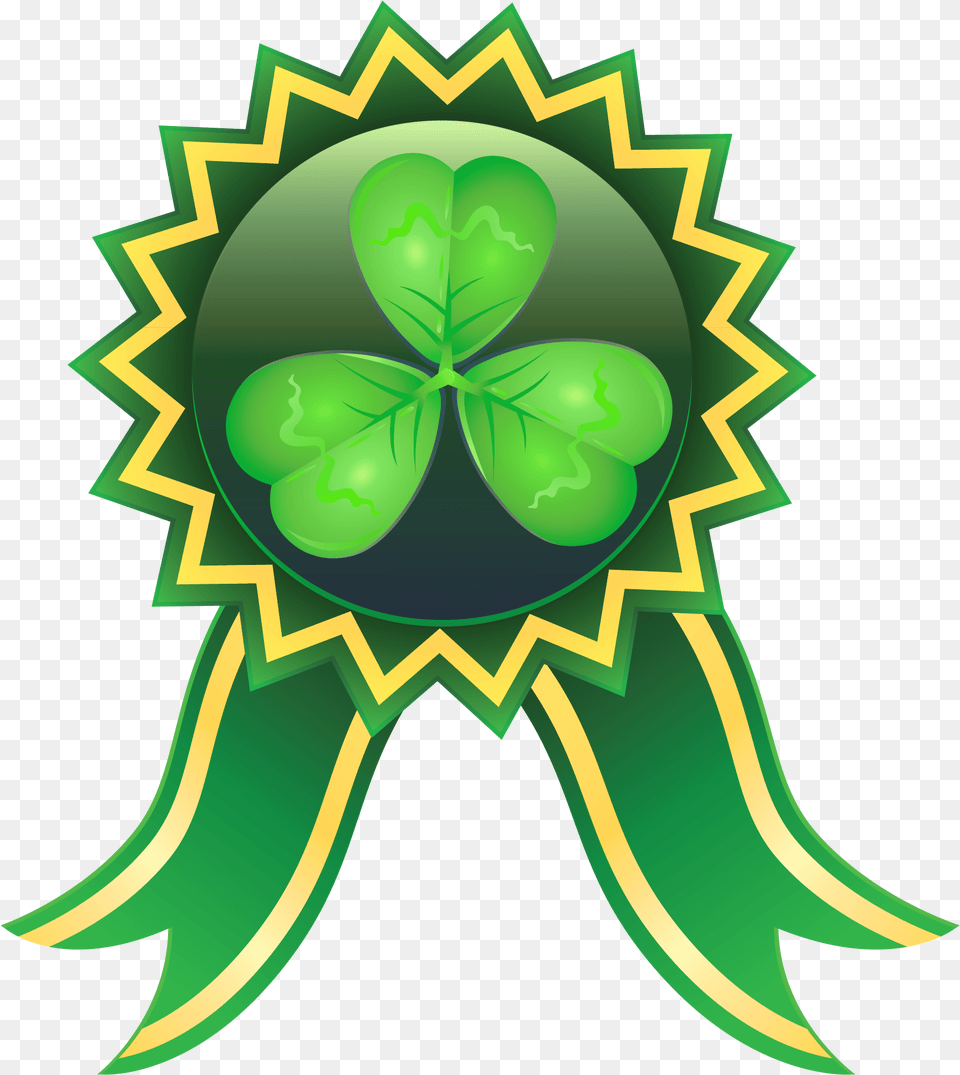 St Patrick Deco Element Clipart, Green, Leaf, Plant, Art Free Transparent Png
