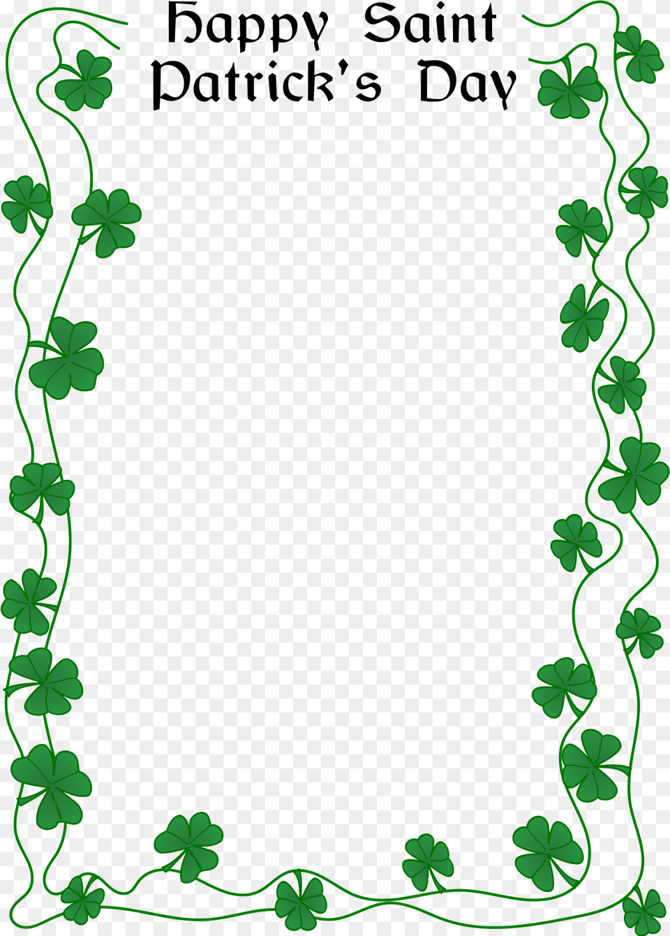 St Patrick S Day Border By Arvin61r58 St Clipart St Patricks Day Border, Art, Floral Design, Graphics, Pattern Png Image