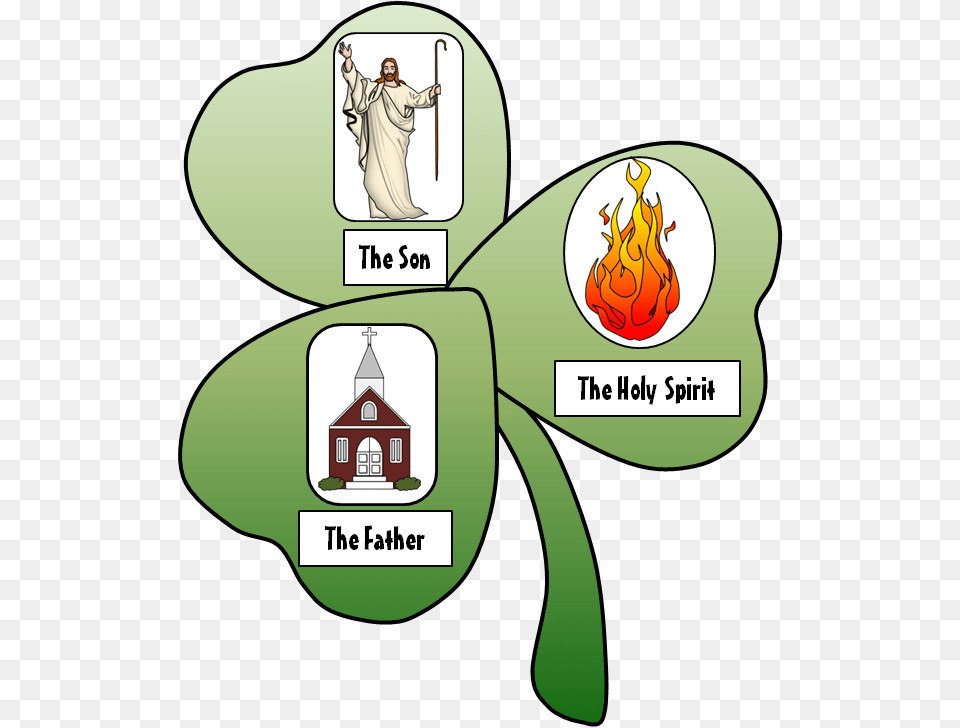 St Patrick Shamrock Trinity Download Shamrock And Trinity Clipart, Adult, Wedding, Person, Female Free Png