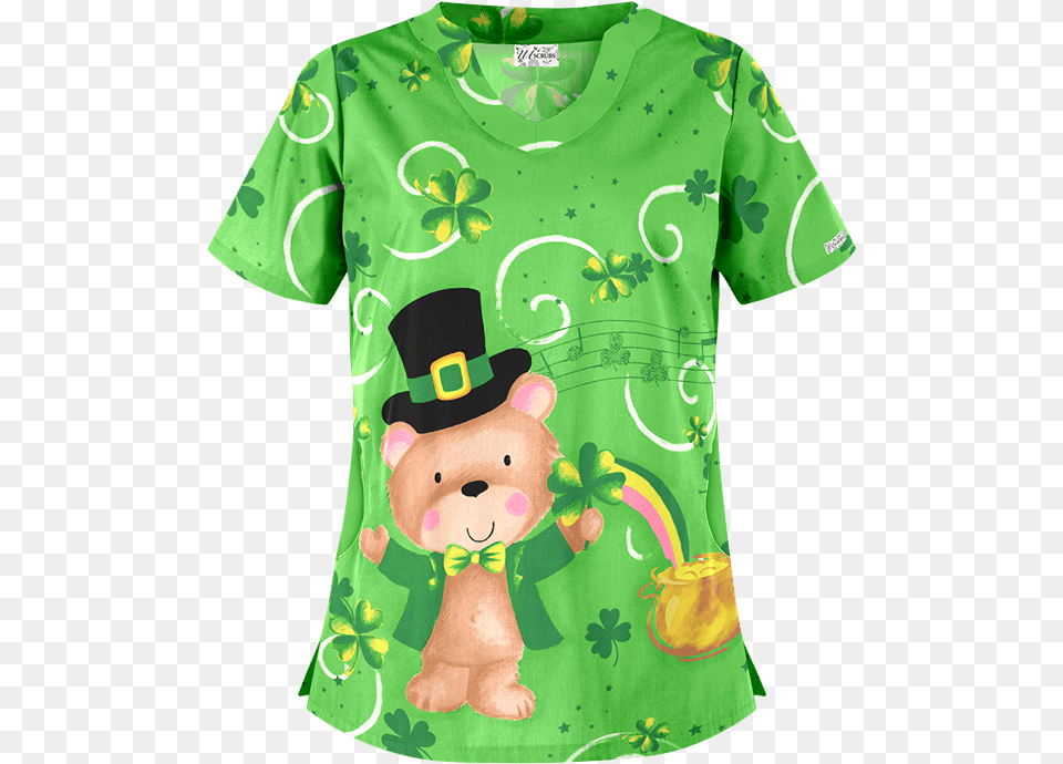 St Patrick39s Day Scrubs, Clothing, Shirt, T-shirt, Teddy Bear Free Png