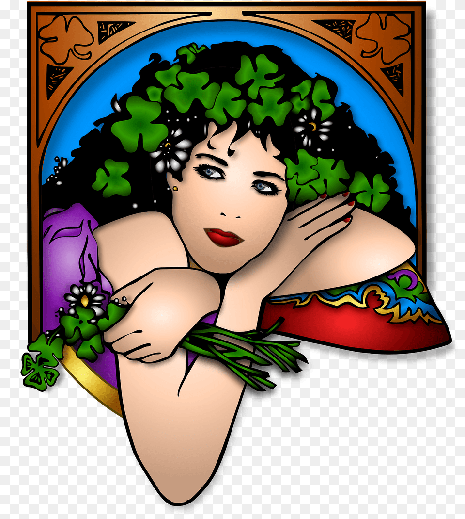 St Patrick39s Girl Clipart, Art, Graphics, Adult, Person Png