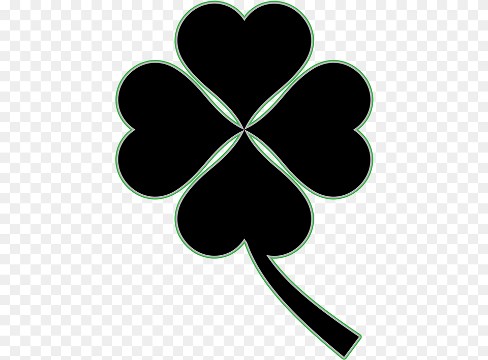 St Patrickquots Day Clip Art Shamrocks Green Four Leaf Clover, Plant, Stencil, Bow, Weapon Png Image