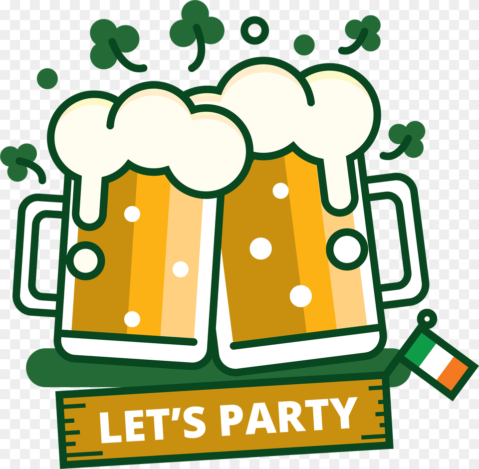 St Patricks Day Beer Clipart, Alcohol, Beverage, Cup, Glass Free Png