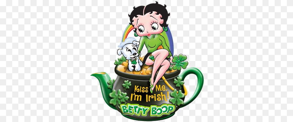 St Patricks Day Clip Art Betty Boop Saint Patricks Day Clip, Cookware, Pottery, Pot, Birthday Cake Free Png Download