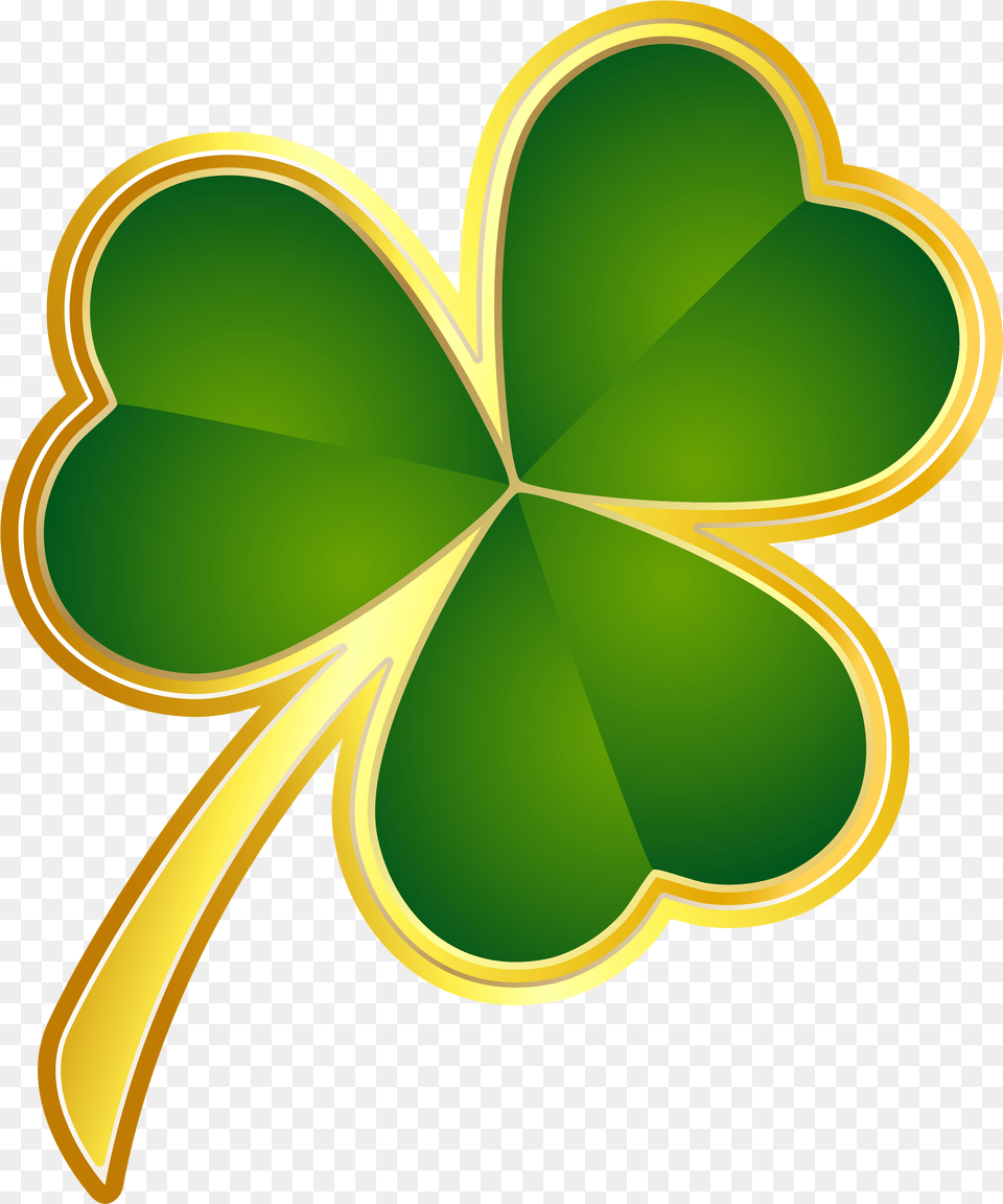 St Patricks Day Gold Shamrock Clipart St Patricks Day, Leaf, Plant, Green, Chandelier Png Image