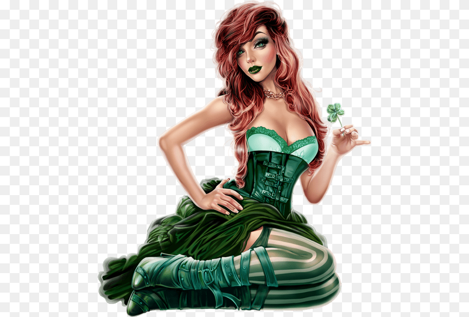 St Patricks Day Santos Tube Clip Art Steampunk Saint Patrick39s Day, Adult, Person, Woman, Female Png Image