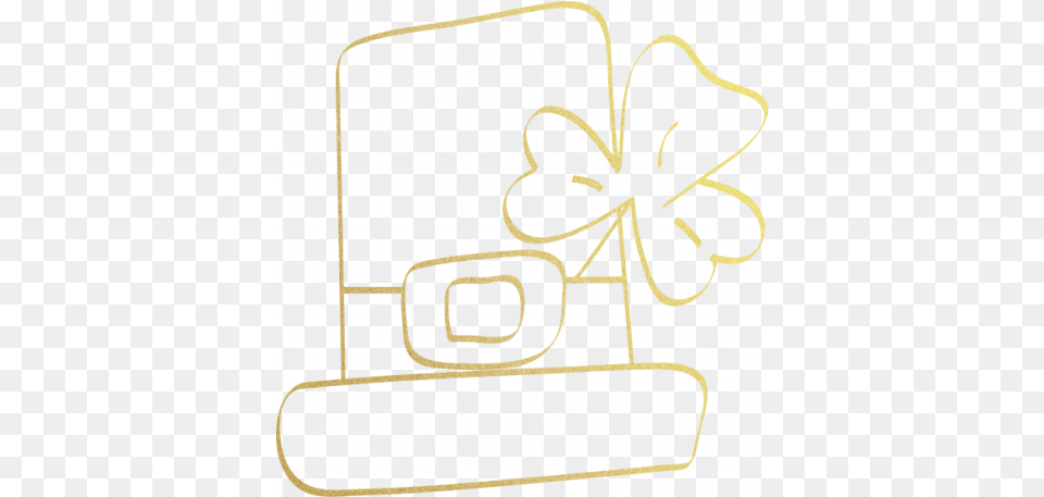 St Patricku0027s Day Gold Doodle 12 Graphic By Elif Ahin Dot, Clothing, Hat, Bulldozer, Machine Png Image