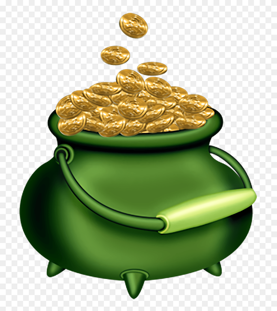 St Patricku0027s Day Pot Of Gold 1 Image Leprechaun Money Bag, Jar, Pottery, Treasure Free Png