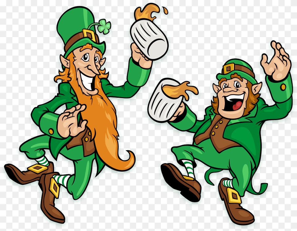 St Pats Leprechauns Leprechaun With Beer, Baby, Person, Face, Head Free Png
