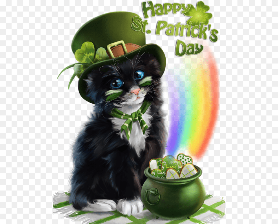 St Patty39s Day Animals, Animal, Cat, Mammal, Pet Free Png Download