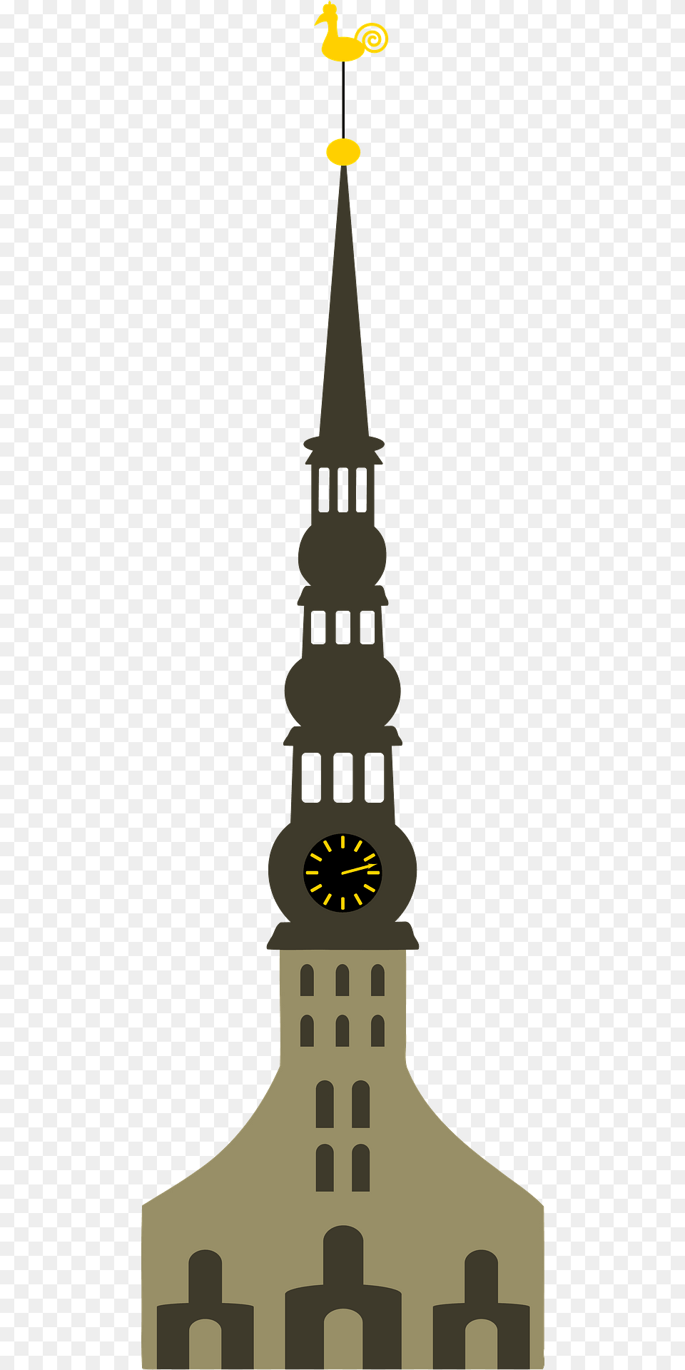 St Peter39s Church In Riga Clipart, Architecture, Building, Clock Tower, Spire Png Image
