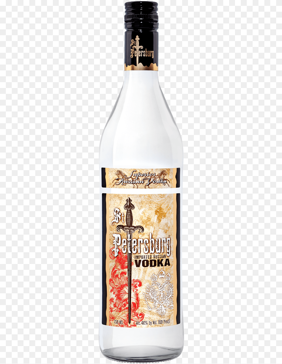 St Petersburg Russian Organic Vodka San Petersburg Vodka, Alcohol, Beverage, Liquor, Beer Png Image