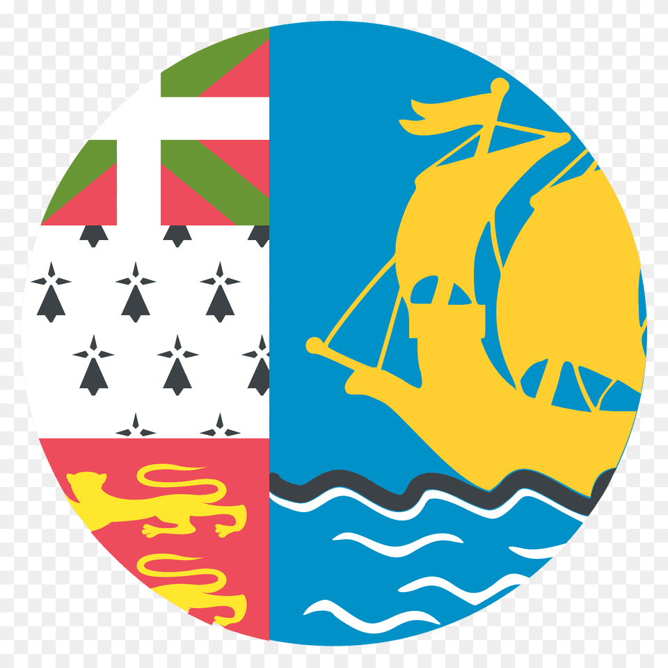 St Pierre Amp Miquelon Flag Emoji Clipart, Art, Sphere, Boat, Sailboat Free Png