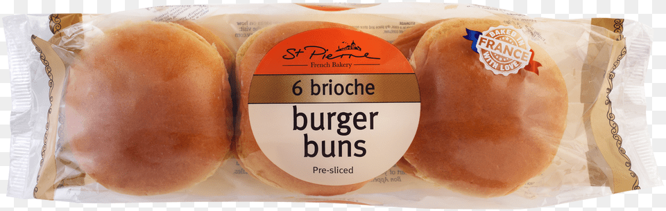 St Pierre Brioche Burger Buns 6 Pack, Bread, Bun, Food Png