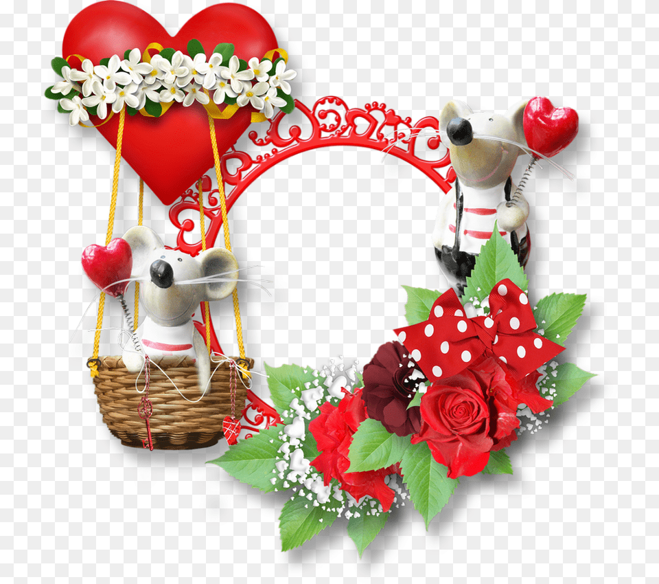 St Valentin Cadre Portable Network Graphics, Flower, Plant, Rose, Flower Arrangement Png Image