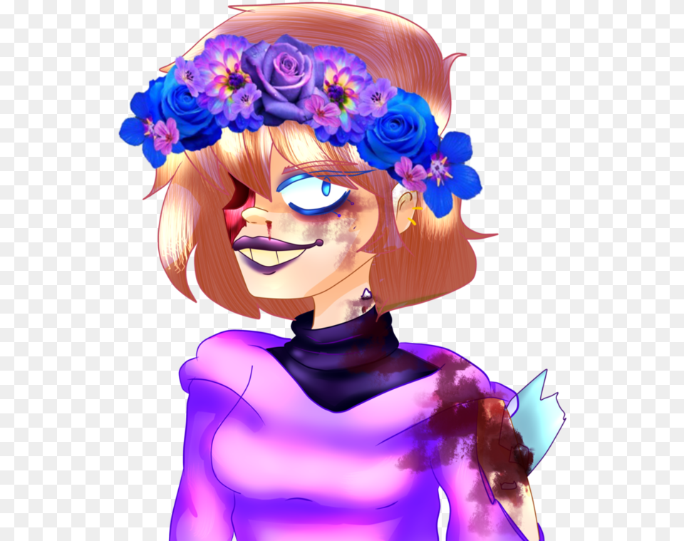 Stabby Flower Crown By Suburbangod, Graphics, Art, Book, Comics Free Transparent Png