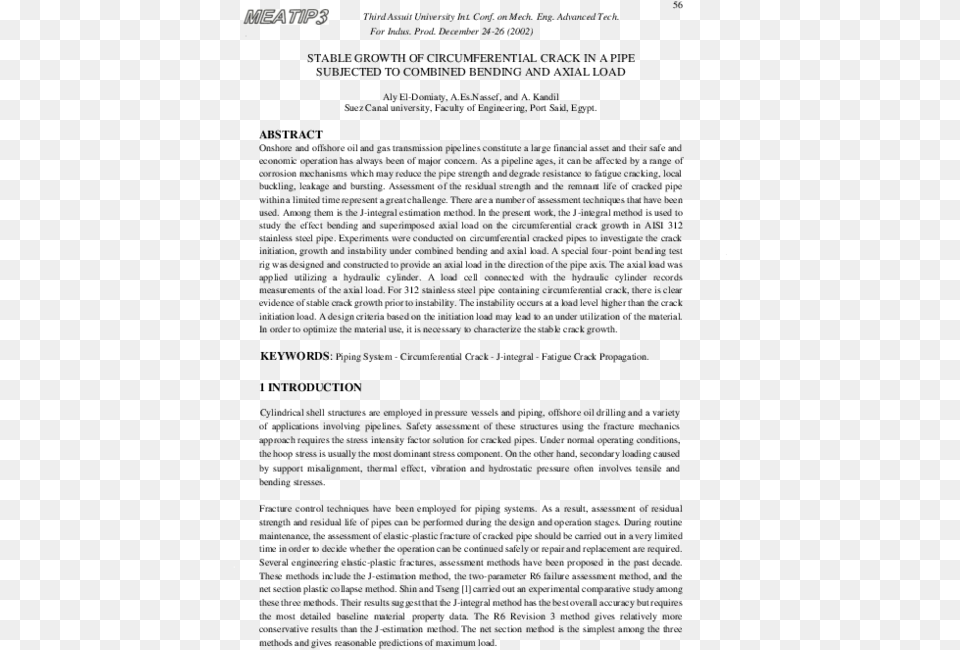 Stable Growth Of Circumferential Crack In A Pipe Subjected No Title Png Image