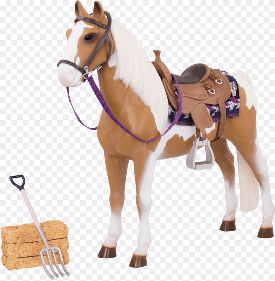 Stable Horse All Components Our Generation Dolls Horses, Animal, Mammal, Saddle Png Image