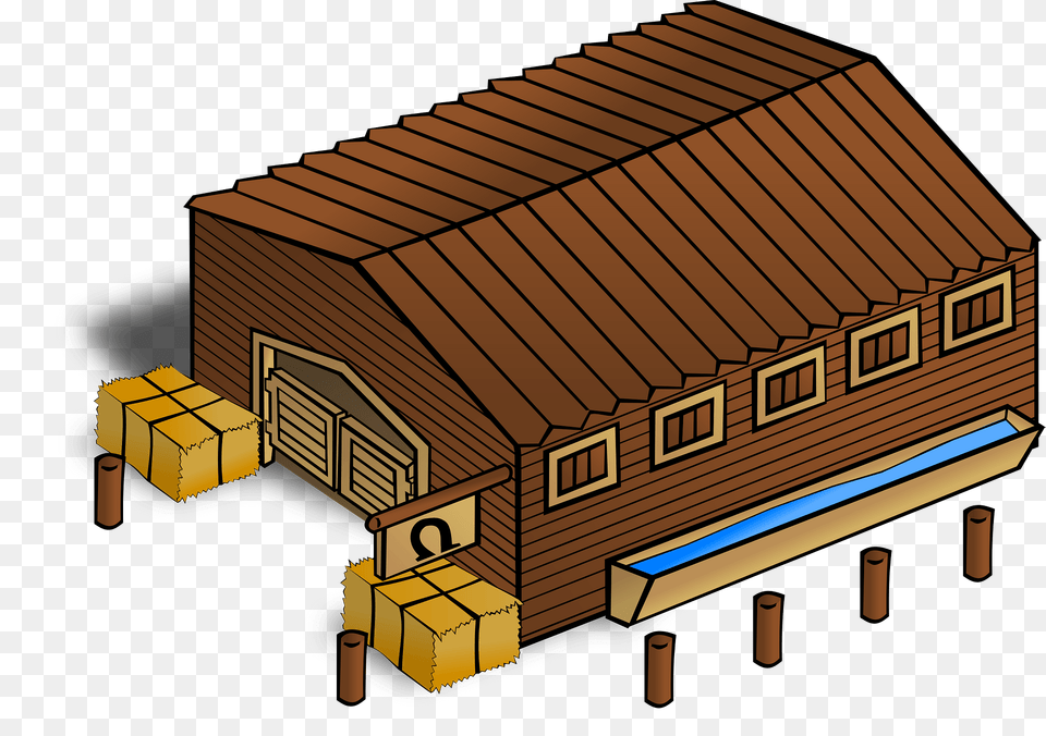 Stables Clipart, Wood, Architecture, Building, Housing Free Png Download