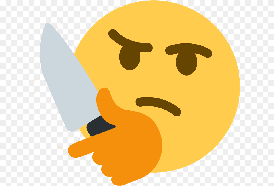 Stabs Discord Emoji Discord Thinking Emote, Weapon, Blade, Animal, Fish Png