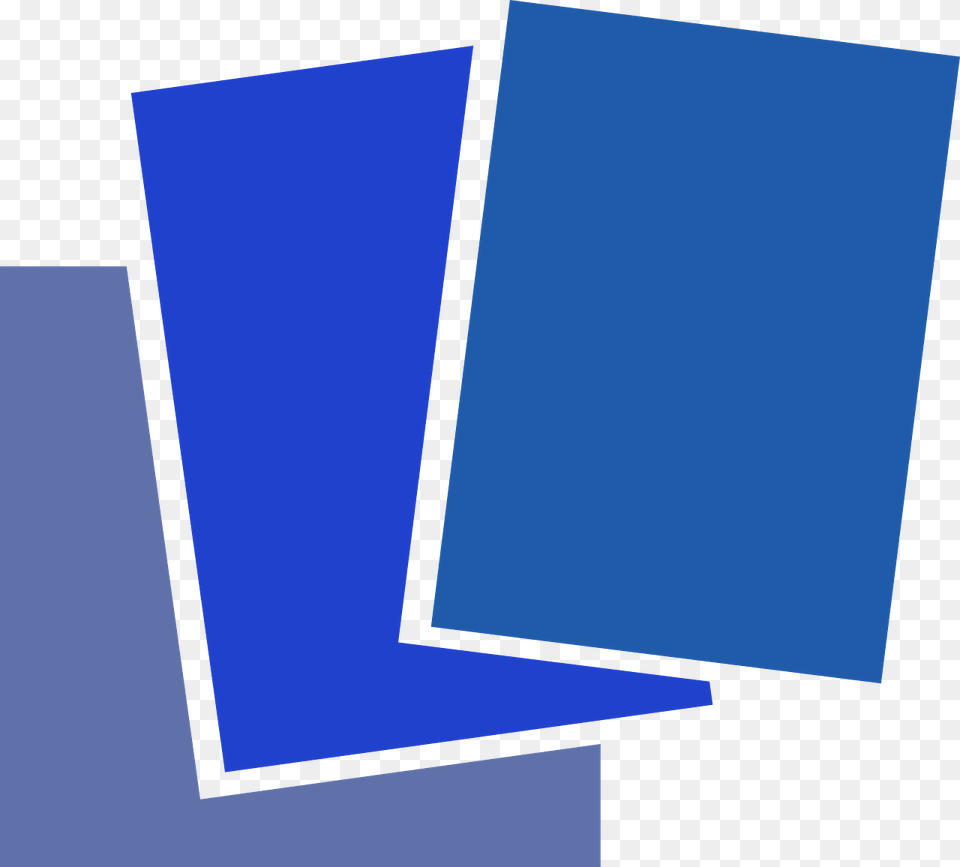 Stack Of Blue Papers, Text Png Image