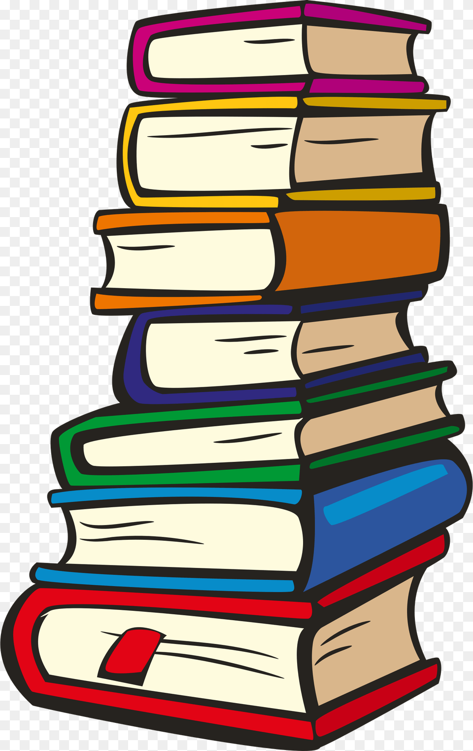 Stack Of Books Big Image Books Clip Art, Book, Indoors, Library, Publication Png