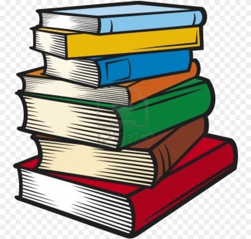 Stack Of Books Clipart, Book, Publication, Indoors, Library Png