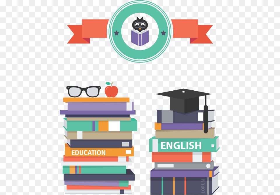 Stack Of Books Vector, People, Person, Accessories, Sunglasses Png Image